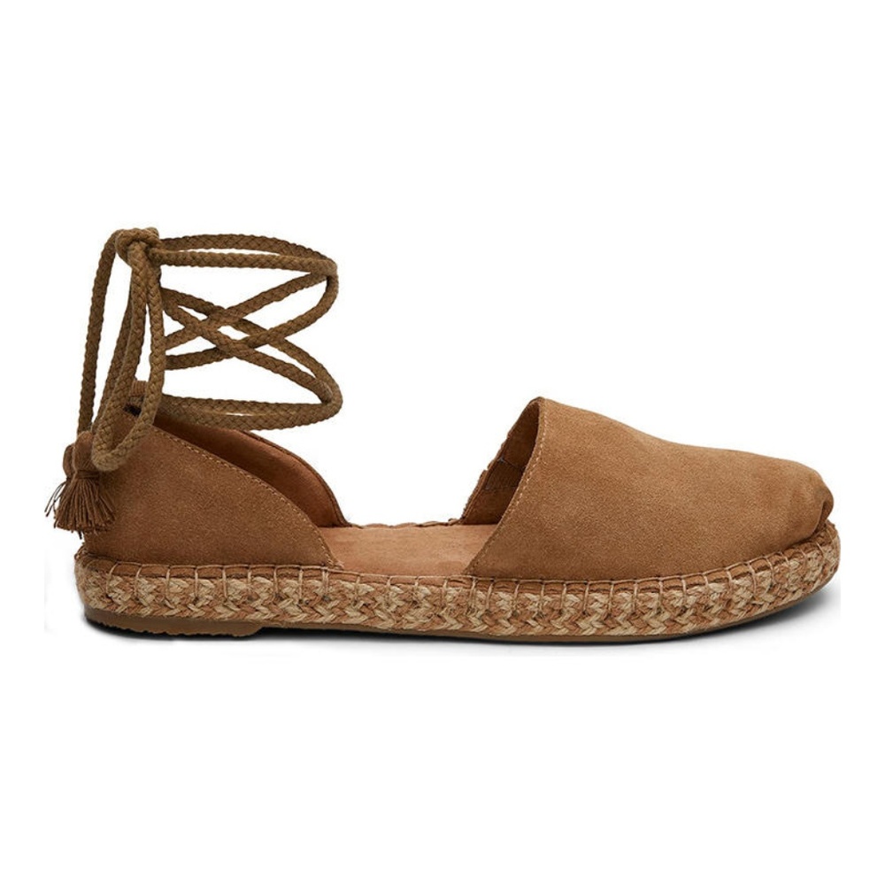 Toms Tan Suede Espadrille Sandals